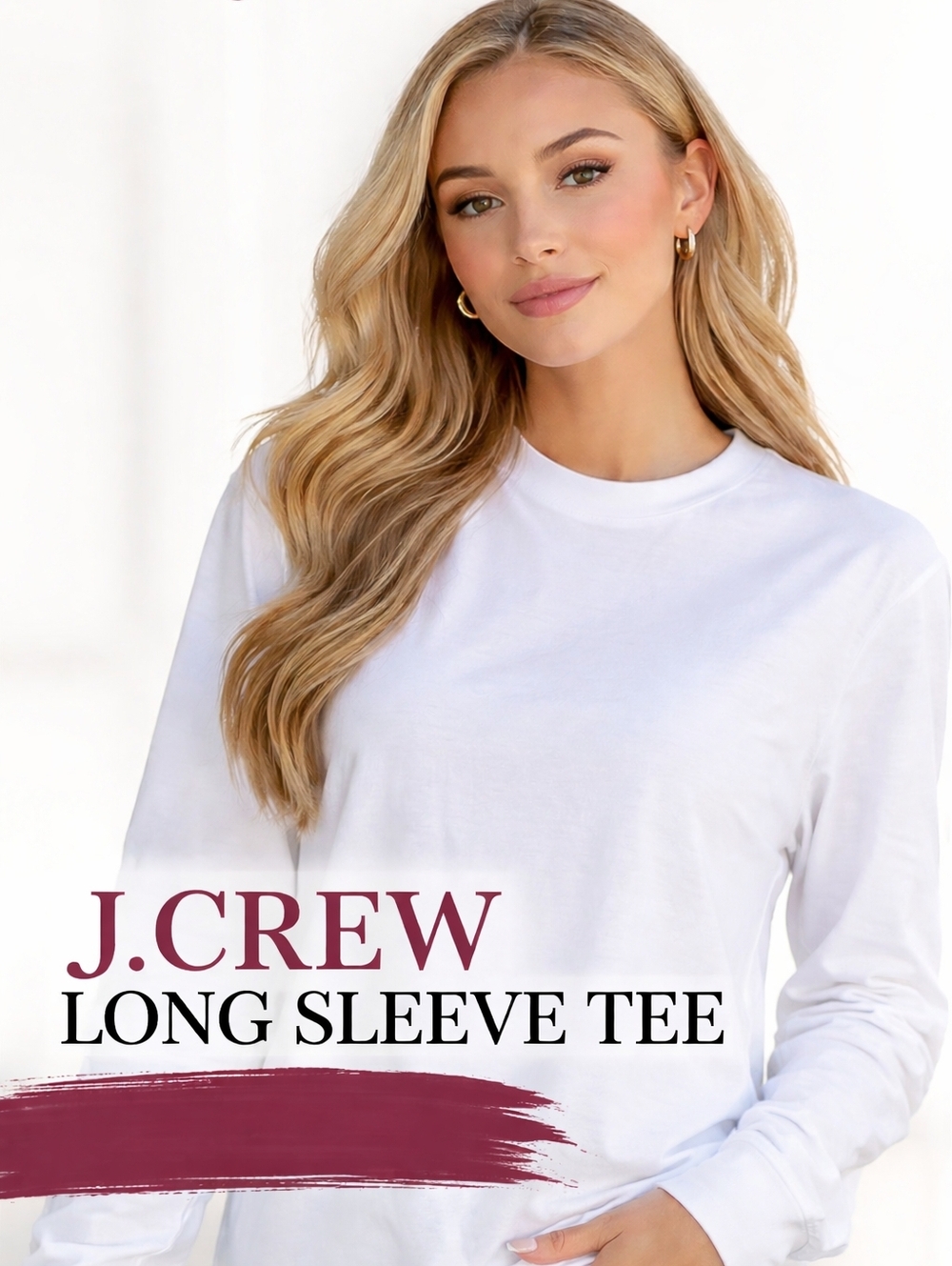 J.Crew  Cotton Long sleeve tee‎ L